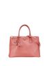 Prada 100% Leather Pink Prada Triangle Plate Galleria Handbag Shoulder Bag BN1874 Pink Saffiano Leather Women's PRADA One size - photo 1