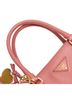 Prada 100% Leather Pink Prada Triangle Plate Galleria Handbag Shoulder Bag BN1874 Pink Saffiano Leather Women's PRADA One size - photo 6