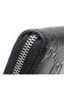 Gucci 100% Leather Black Gucci GG Embossed Zip Around Organizer Long Wallet 625563 Black Leather Women's GUCCI One size - photo 6