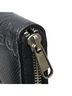 Gucci 100% Leather Black Gucci GG Embossed Zip Around Organizer Long Wallet 625563 Black Leather Women's GUCCI One size - photo 7