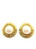Chanel Gold Toned Chanel Earrings Gold Plated Fake Pearl Women's CHANEL One size - photo 1