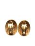 Chanel 100% Metal Gold Toned Chanel Coco Mark Oval Earrings Gold Plated Women's CHANEL One size - photo 2