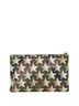 Valentino Brown Valentino Camouflage Star Clutch Bag in Khaki and Brown Nylon Leather for Men One size - photo 1