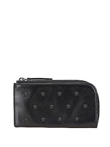 Versace Versace Medusa Wallet/Coin Case Black Leather Women's VERSACE (view 1)