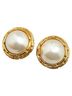 Chanel Gold Toned Chanel Earrings Gold Plated Faux Pearl Women's CHANEL One size - photo 1