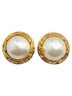 Chanel Gold Toned Chanel Earrings Gold Plated Faux Pearl Women's CHANEL One size - photo 2
