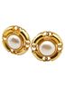 Chanel 100% Metal Gold Toned Chanel Earrings Gold Plated Faux Pearl Women's CHANEL One size - photo 1