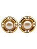 Chanel 100% Metal Gold Toned Chanel Earrings Gold Plated Faux Pearl Women's CHANEL One size - photo 2