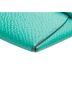 Hermès 100% Leather Green Hermes Bastia Coin Case Green Epsom Leather Women's HERMES One size - photo 4