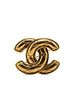Chanel 100% Metal Gold Toned Chanel Matelasse Coco Mark Brooch Gold Plated Women's CHANEL One size - photo 1