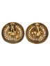Chanel 100% Metal Gold Toned Chanel Earrings Gold Plated Women's CHANEL One size - photo 3