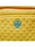 Tory Burch 100% Canvas Yellow Tory Burch logo pouch, cosmetic accessory case, yellow canvas, women's One size - photo 5