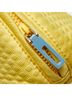 Tory Burch 100% Canvas Yellow Tory Burch logo pouch, cosmetic accessory case, yellow canvas, women's One size - photo 6