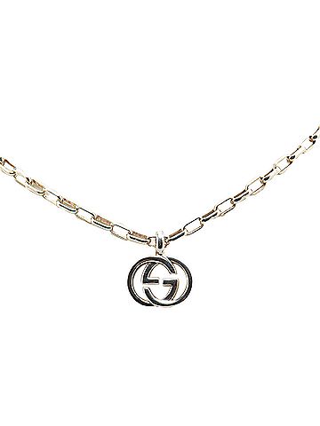 Gucci Gucci Interlocking G Necklace in Silver SV925 for Women (view 1)