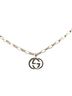 Gucci 100% Sterling Silver Silver Toned Gucci Interlocking G Necklace in Silver SV925 for Women One size - photo 1