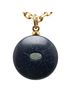 Chanel Black Chanel Coco Mark Necklace Gold Black Plated Fake Pearl Women's CHANEL One size - photo 3
