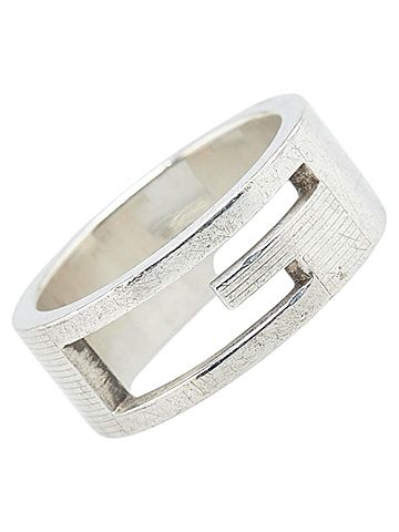 Gucci Gucci Branded G Ring, SV925 Silver, Women's, GUCCI (view 1)