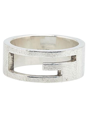 Gucci Gucci Branded G Ring, SV925 Silver, Women's, GUCCI (view 2)