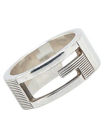 Gucci Gucci Branded G Ring #10 SV925 Silver Women's GUCCI (view 1)