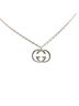 Gucci 100% Sterling Silver Multi Color Gucci Interlocking G Necklace SV925 Silver Women's GUCCI One size - photo 1