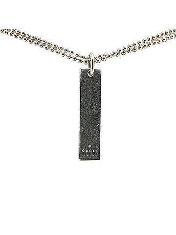 Gucci Gucci Plate Double Chain Necklace SV925 Silver Women's GUCCI (view 1)