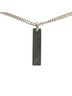 Gucci 100% Sterling Silver Silver Toned Gucci Plate Double Chain Necklace SV925 Silver Women's GUCCI One size - photo 1