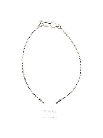 Gucci Gucci Logo Square Plate Bracelet #18 SV925 Silver Women's GUCCI (view 2)