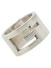 Gucci 100% Sterling Silver Silver Toned Gucci Branded G Ring #11 SV925 Silver Women's GUCCI One size - photo 1