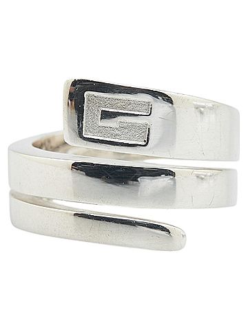 Gucci Gucci logo snake ring in silver (SV925) for women. (view 2)