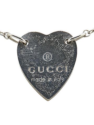 Gucci Gucci Heart Plate Necklace in SV925 Silver for Women (view 2)