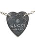Gucci 100% Sterling Silver Silver Toned Gucci Heart Plate Necklace in SV925 Silver for Women One size - photo 2