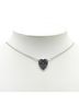 Gucci 100% Sterling Silver Silver Toned Gucci Heart Plate Necklace in SV925 Silver for Women One size - photo 6