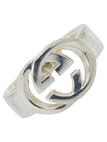 Gucci Gucci Interlocking G Ring #7 SV925 Silver Women's GUCCI (view 1)