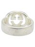 Gucci 100% Sterling Silver Silver Toned Gucci Interlocking G Ring #7 SV925 Silver Women's GUCCI One size - photo 4