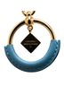 Hermès Blue Hermes Loop Medor Necklace Blue Jean Plated Swift Leather Women's HERMES One size - photo 2