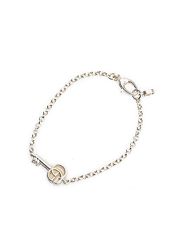 Gucci Gucci Double G Key Charm Bracelet #17 SV925 Silver Women's GUCCI (view 1)