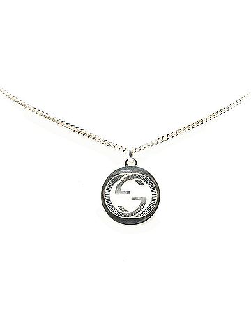 Gucci Gucci Interlocking G Chain Pendant Necklace SV925 Silver Women's GUCCI (view 1)