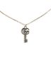 Gucci 100% Sterling Silver Silver Toned Gucci Double G Key Necklace SV925 Silver Men's GUCCI One size - photo 1