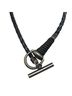Gucci Black Gucci Horsebit Choker #18 Black Leather SV925 Silver Women's GUCCI One size - photo 2