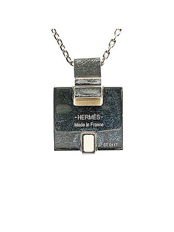 Hermès Hermes Irene Necklace White Silver Metal Women's HERMES (view 2)