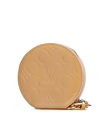 Louis Vuitton Louis Vuitton Monogram Vernis Portemonnay Chapeau Coin Case M91416 Rose Florentine Beige Patent Leather Women's LOUIS VUITTON (view 2)