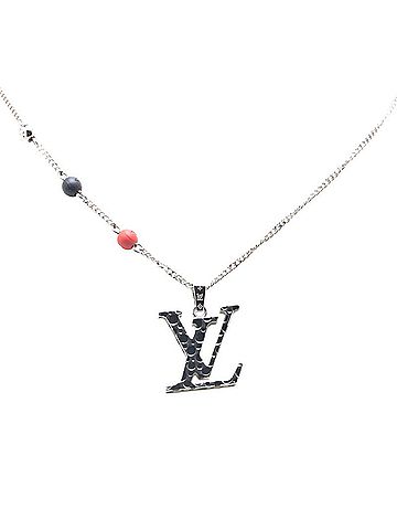 Louis Vuitton Louis Vuitton x Yayoi Kusama LV Infinity Dot Necklace M01089 Silver Multicolor Metal Enamel Women's LOUIS VUITTON (view 1)