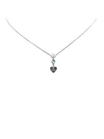 Gucci Gucci Heart Motif Necklace SV925 Silver Blue Topaz Women's GUCCI (view 1)