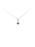 Gucci 100% Sterling Silver Silver Toned Gucci Heart Motif Necklace SV925 Silver Blue Topaz Women's GUCCI One size - photo 1