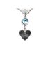 Gucci 100% Sterling Silver Silver Toned Gucci Heart Motif Necklace SV925 Silver Blue Topaz Women's GUCCI One size - photo 2