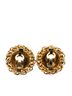 Chanel 100% Metal Gold Toned Chanel Coco Mark Earrings with Rice Motif, Gold Plated, Women's, CHANEL One size - photo 2