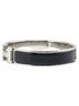 Hermès 100% Metal Black Hermes Click H PM Bangle Silver Black Metal Women's HERMES One size - photo 3