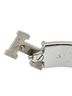 Hermès 100% Metal Black Hermes Click H PM Bangle Silver Black Metal Women's HERMES One size - photo 5