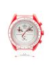 Omega White OMEGA x Swatch Moon MISSION TO MARS Wristwatch SO33R100 Quartz White Dial Ceramic Nylon Men's One size - photo 1