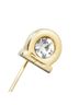 Salvatore Ferragamo 100% Rhinestone Gold Toned Salvatore Ferragamo Gancini rhinestone pin brooch, gold plated, for women. One size - photo 4